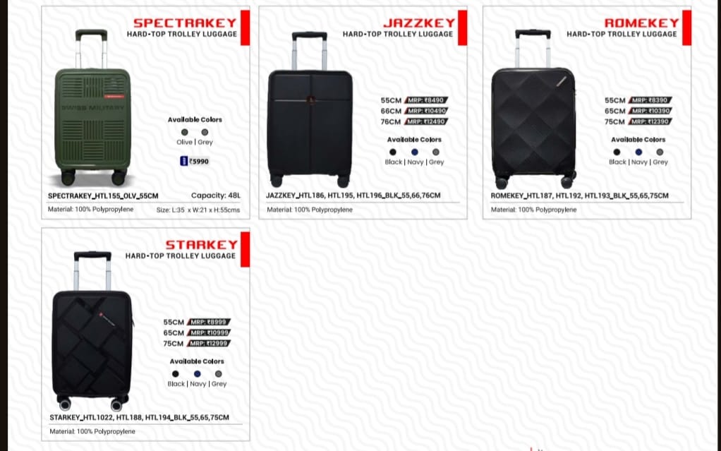 Hard-Top Trolley Luggage bags